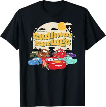 Disney PIXAR Cars On The Road Radiator T-Shirt Size S – 5XL Gift For Friends