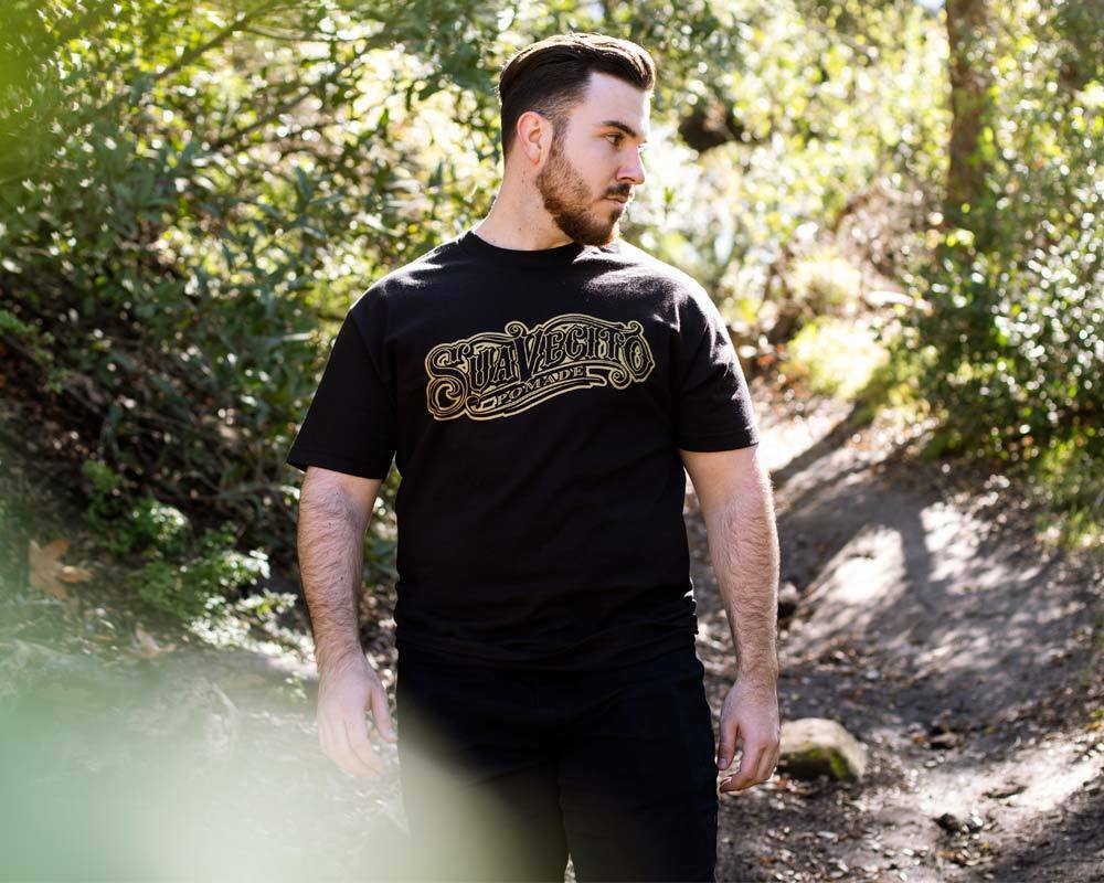 Men’s Suavecito OG Black & Gold Tee Shirt (S, M, L, XL, 2XL, 3XL, 4XL, 5XL)