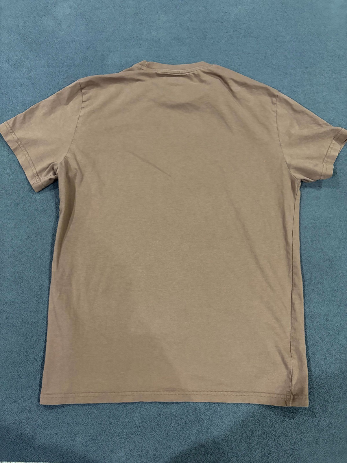 H&M T Shirt Mens Medium Brown Cotton Short Sleeve Regular Fit Crew Neck Casual