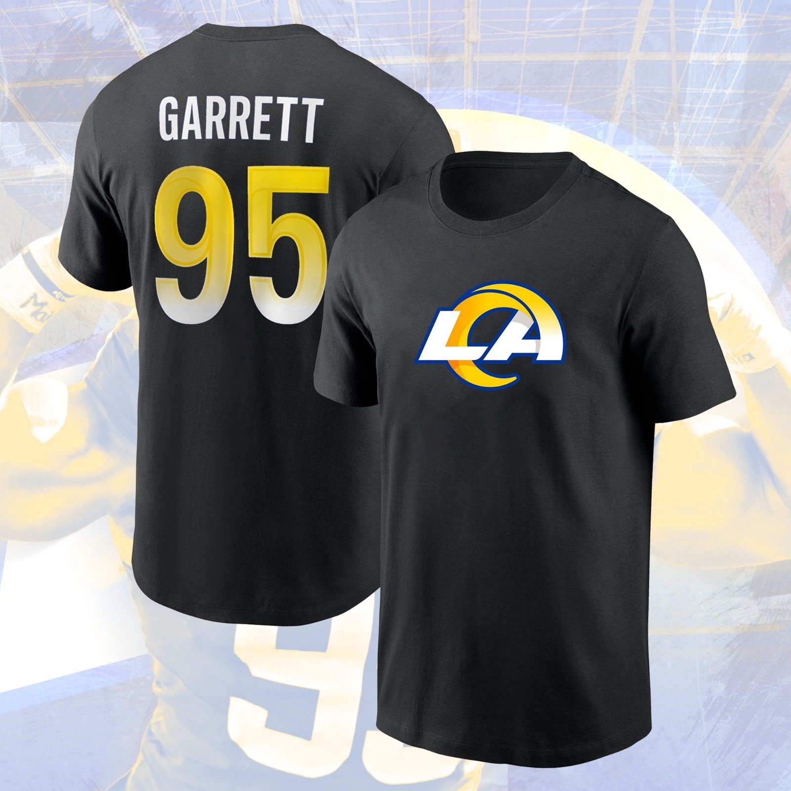 NEW SALE! Myles Garrett #95 L.A Rams 2026 Name & Number Fastship For Fans