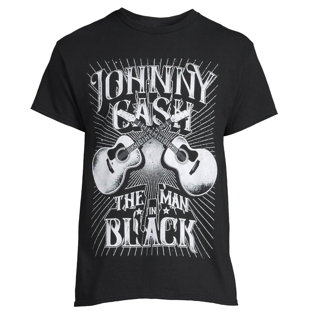 Johnny Cash Rock T-Shirt Size Medium, The Man in Black Shirt, Walmart T-Shirt