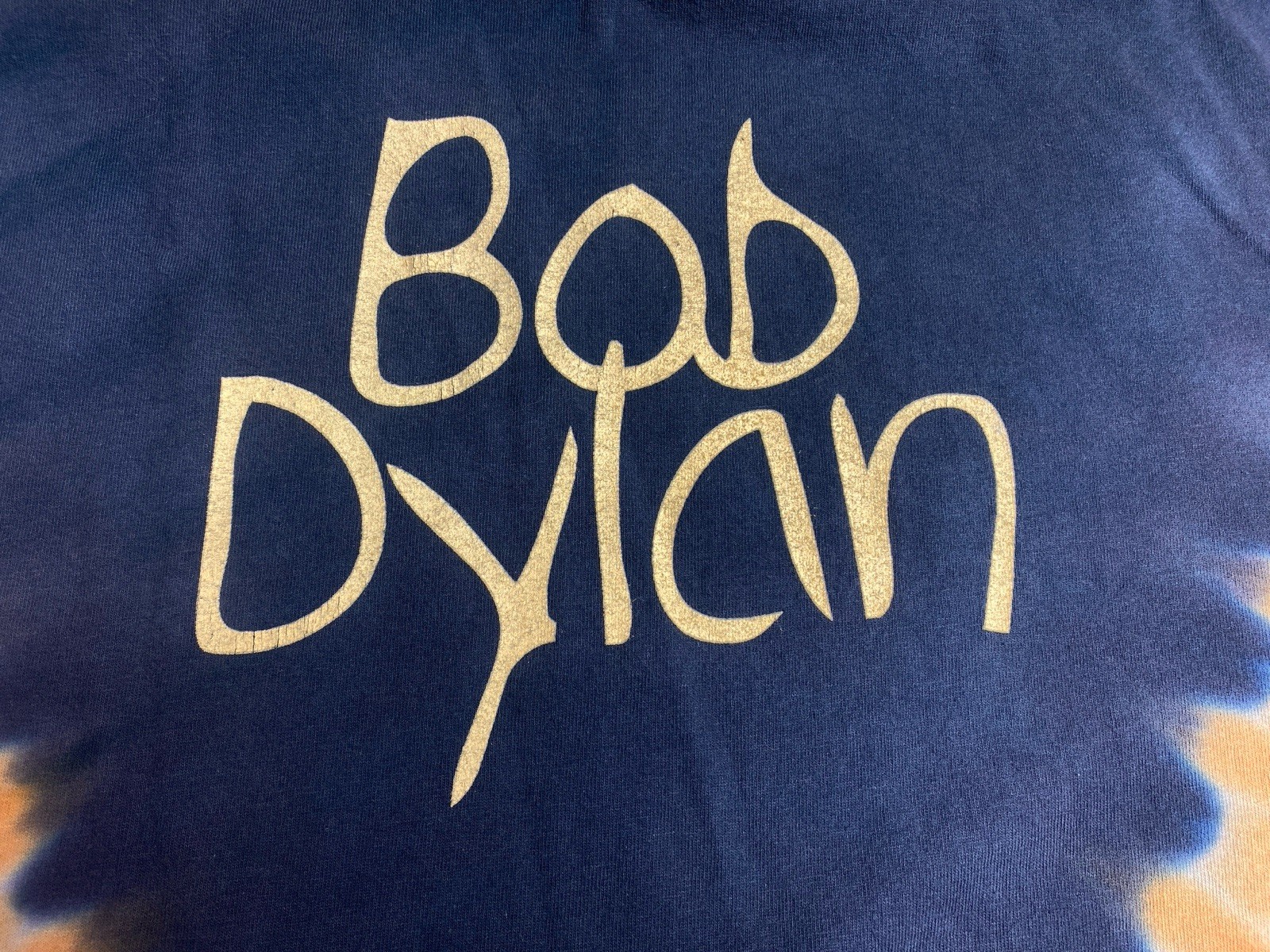 2005 Bob Dylan XL Y2K Tie-dye Concert Tee T Shirt East West Tour Band Tee Hippie