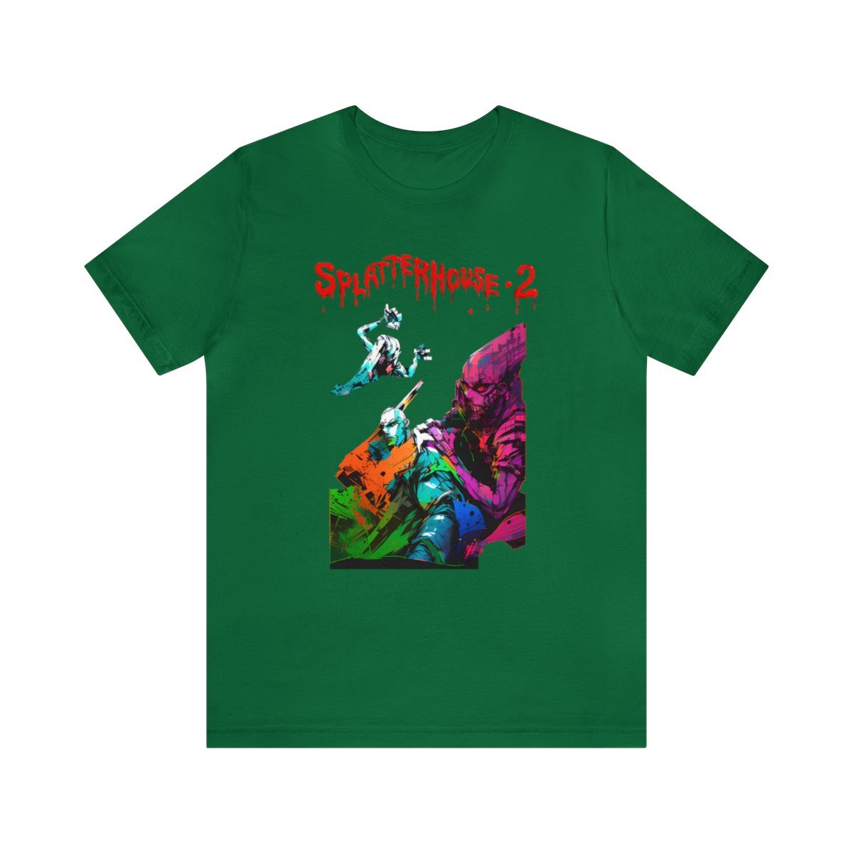 Splatterhouse 2 Sega Genesis Cyberpunk Style Unisex Short Sleeve T-Shirt