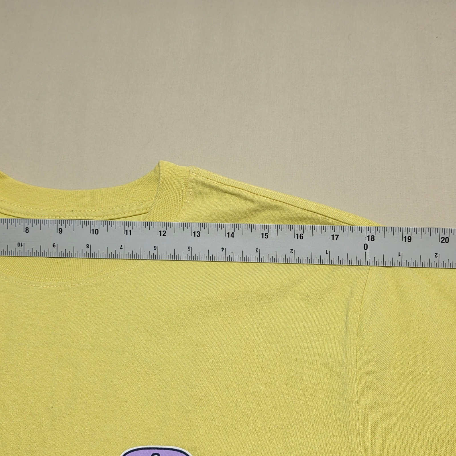 Stussy Men Yellow Crown Logo Graphic T-Shirt Size Medium Streetwear Pullover