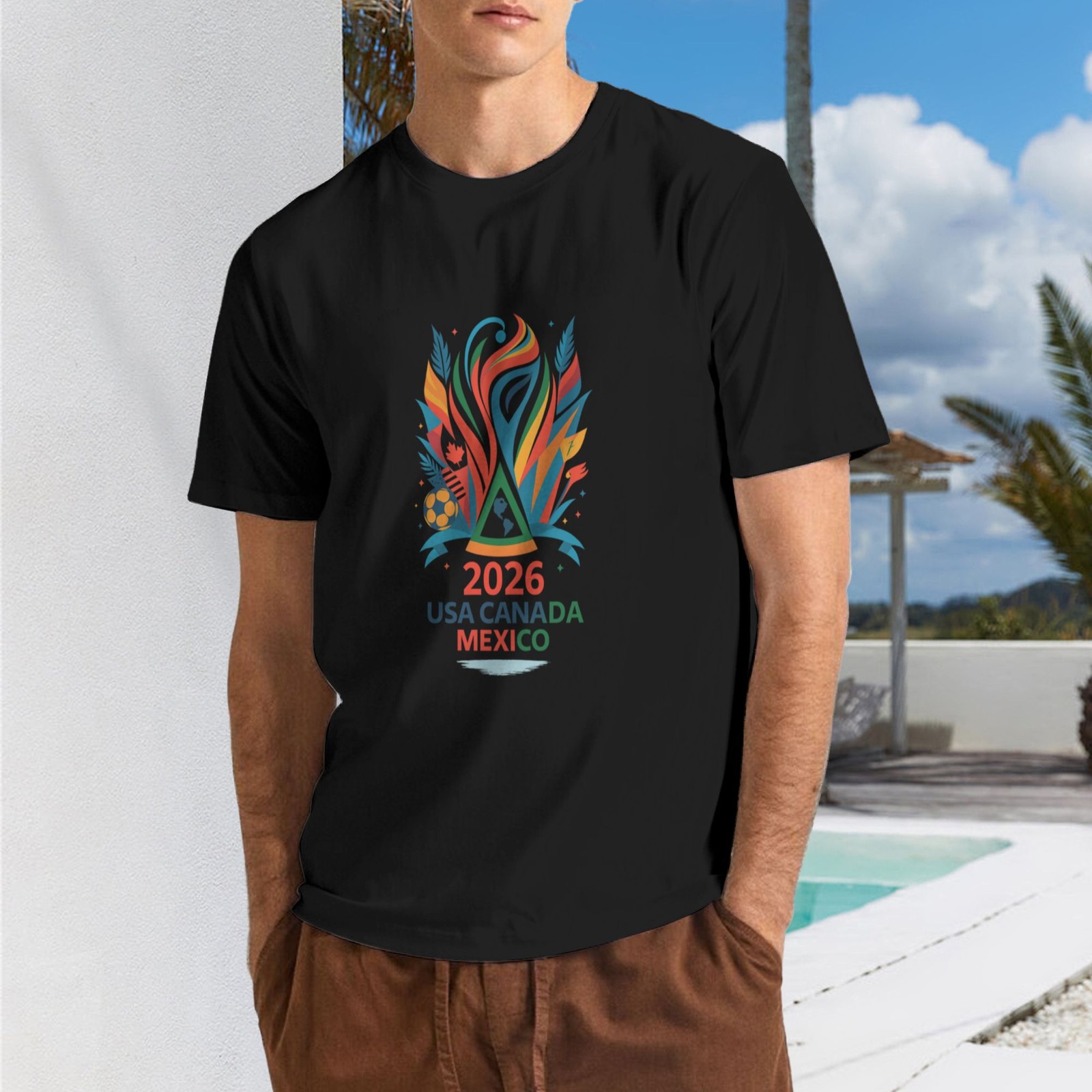 World Cup 2026 USA CANADA MEXICO Graphic Unisex T-Shirt SIZE S-5XL