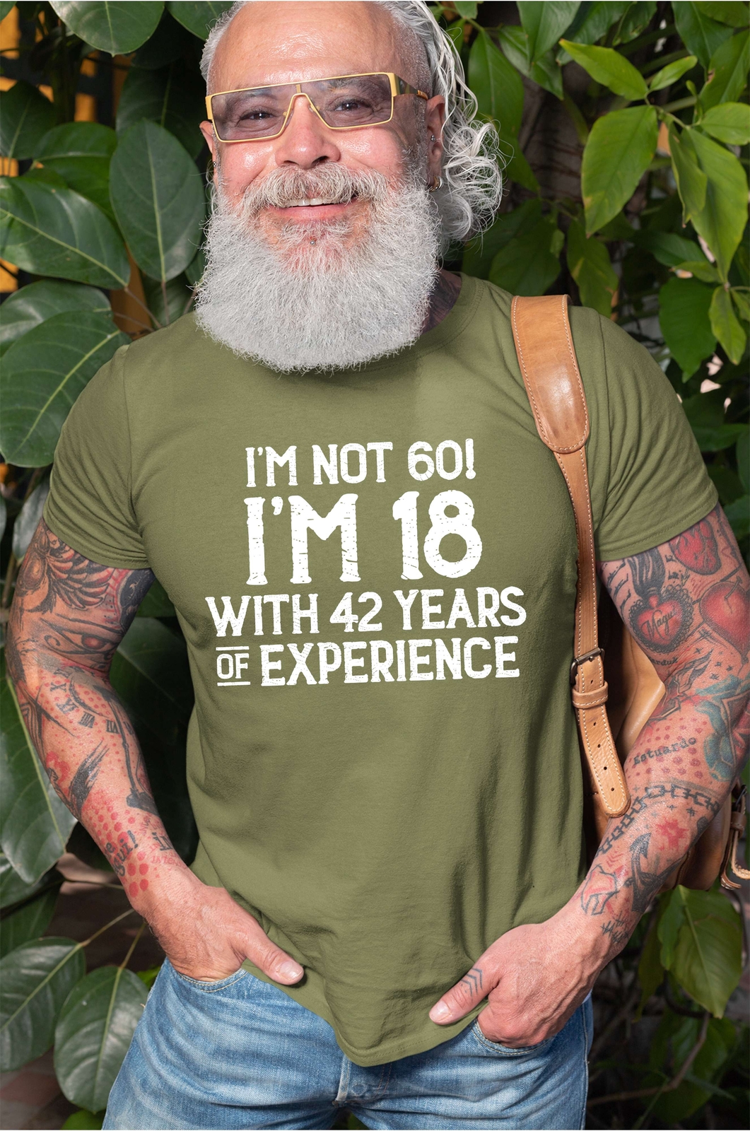 Men’s Funny 60 year anniversary T-shirt Papa Grandpa Dad Father’s day Gift Tee