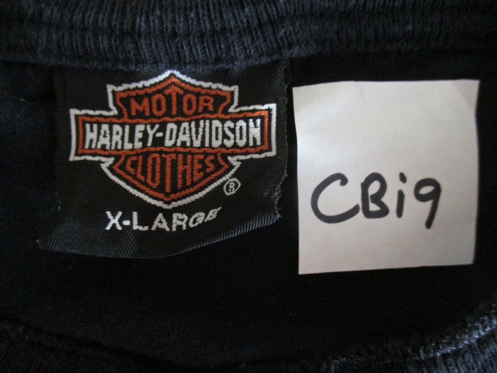 Harley-Davidson Henley T-Shirt 50th Anniversary Eagle XL Black Pull On Mens CBi9