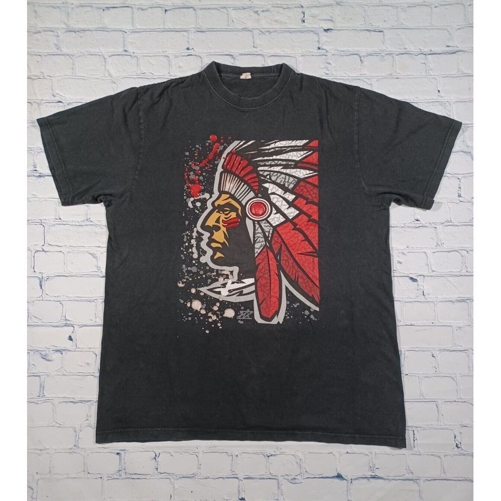 Flying Horse Shirt Mens 3XL Black Native American Heavy Weight 90s Vintage