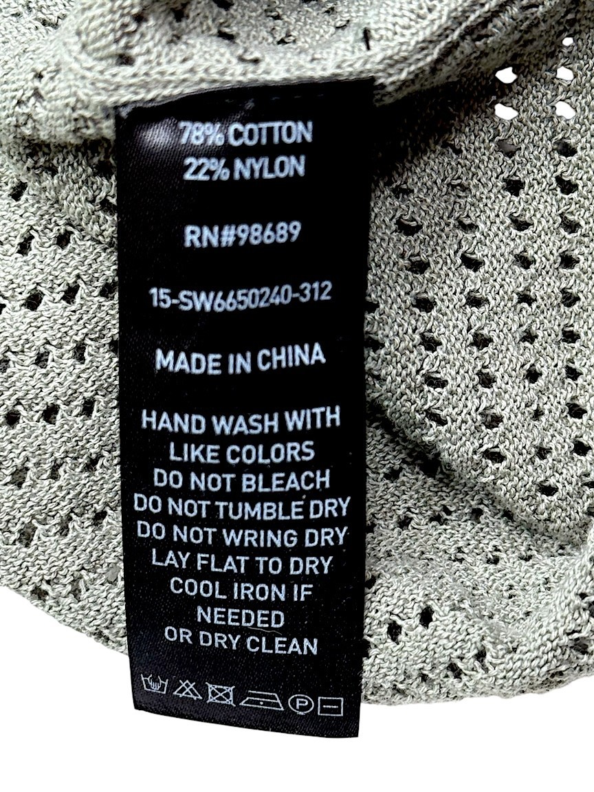 Todd Snyder Luxe Mesh Tank Shirt Tee Sage Cotton-Nylon Sz 2XL New $198
