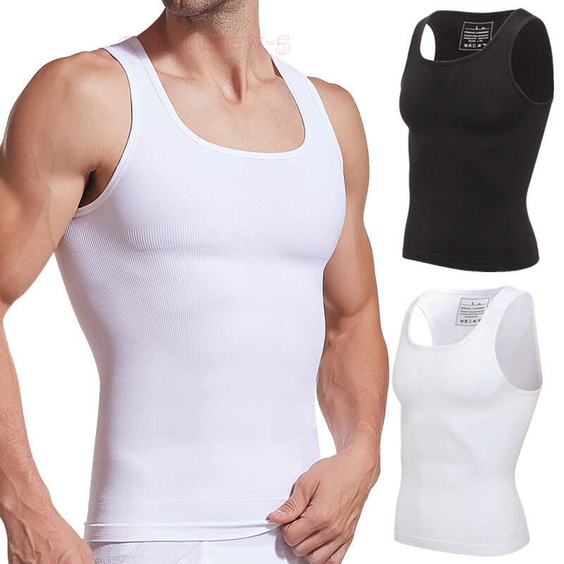 Fajas Colombianas para Hombres Men Compression Body Shaper Abdomen Control Tank