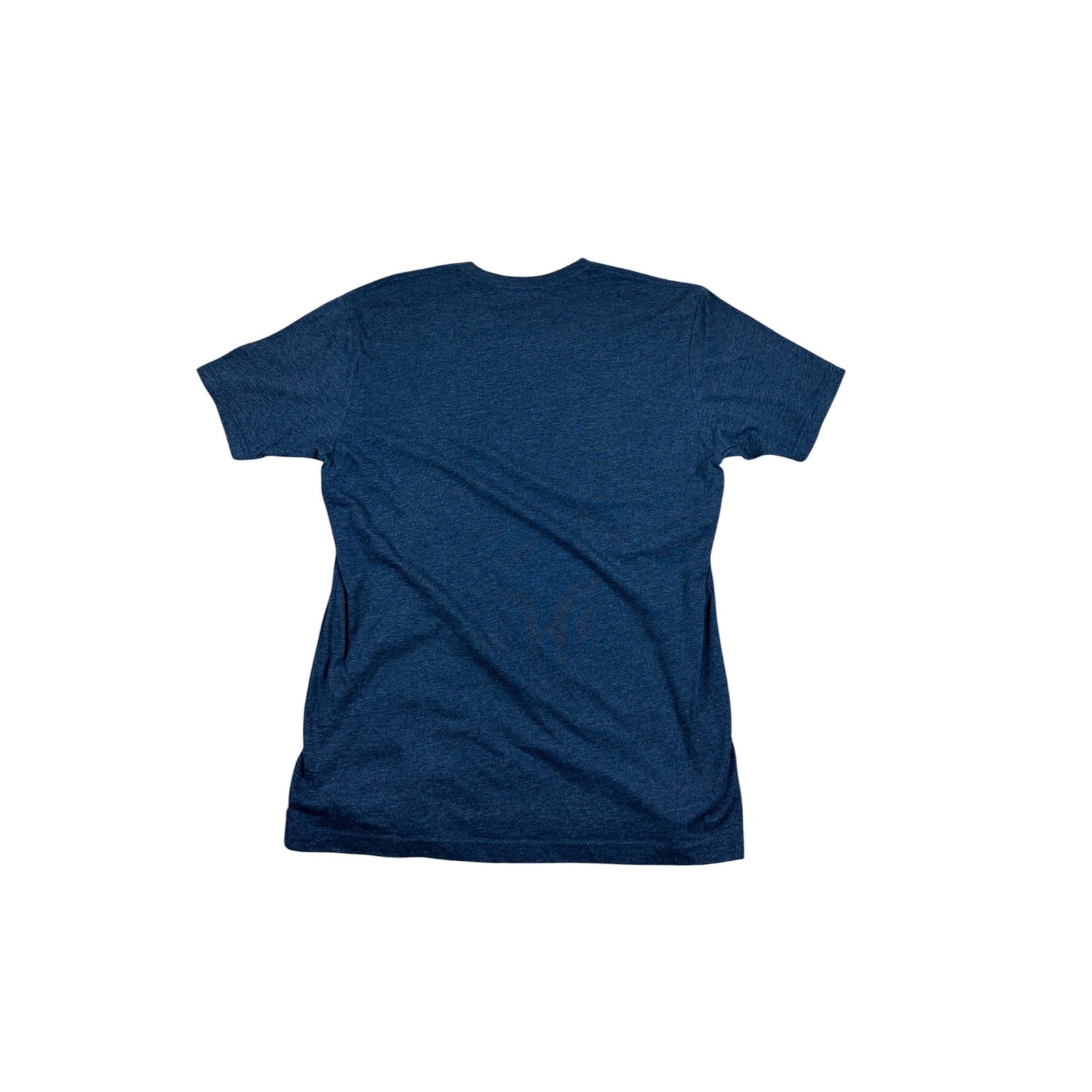 Golds Gym Mens Graphic T-Shirt Blue Heather Joe Gold Logo Large L Short Sleeve