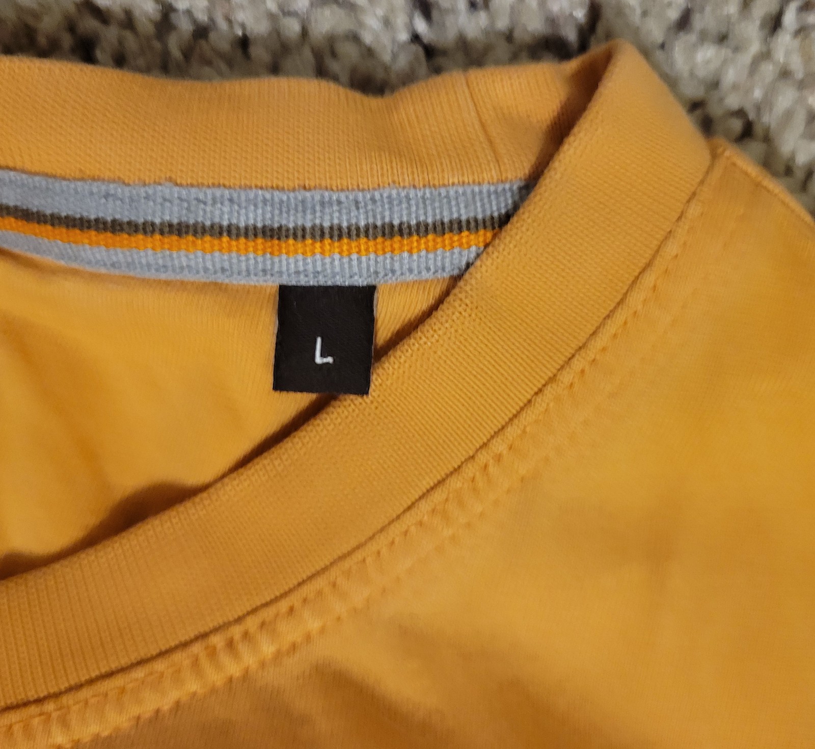 Left Coast Tee Men’s Large Orange Pima Cotton Short Sleeve Crew Neck T-Shirt