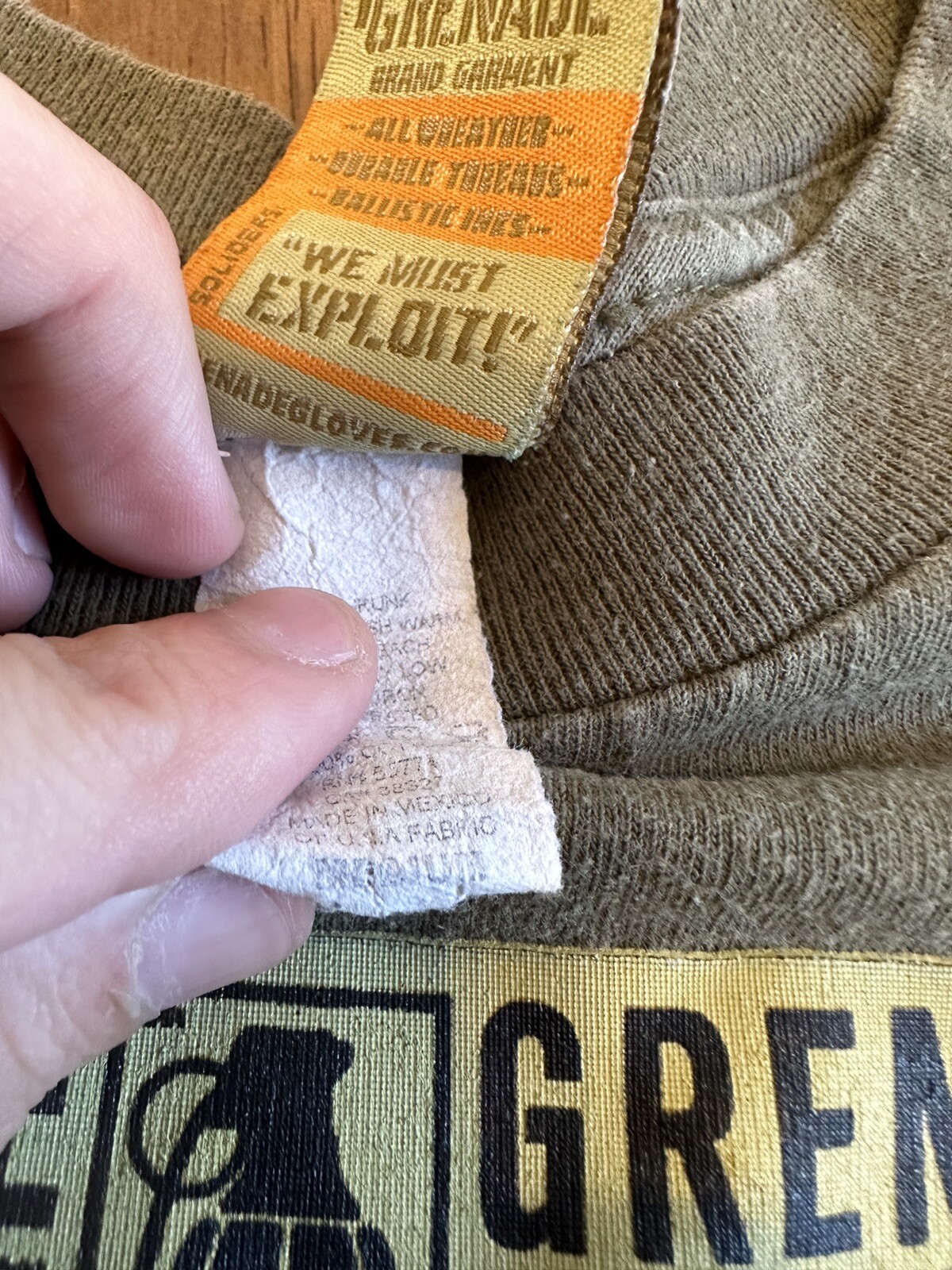 Vintage Grenade T Shirt Medium