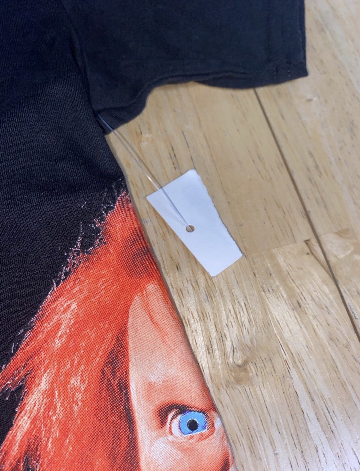 Chucky Child’s Play T-Shirt Medium 19×28 Embroidered Logo New With Tags Horror