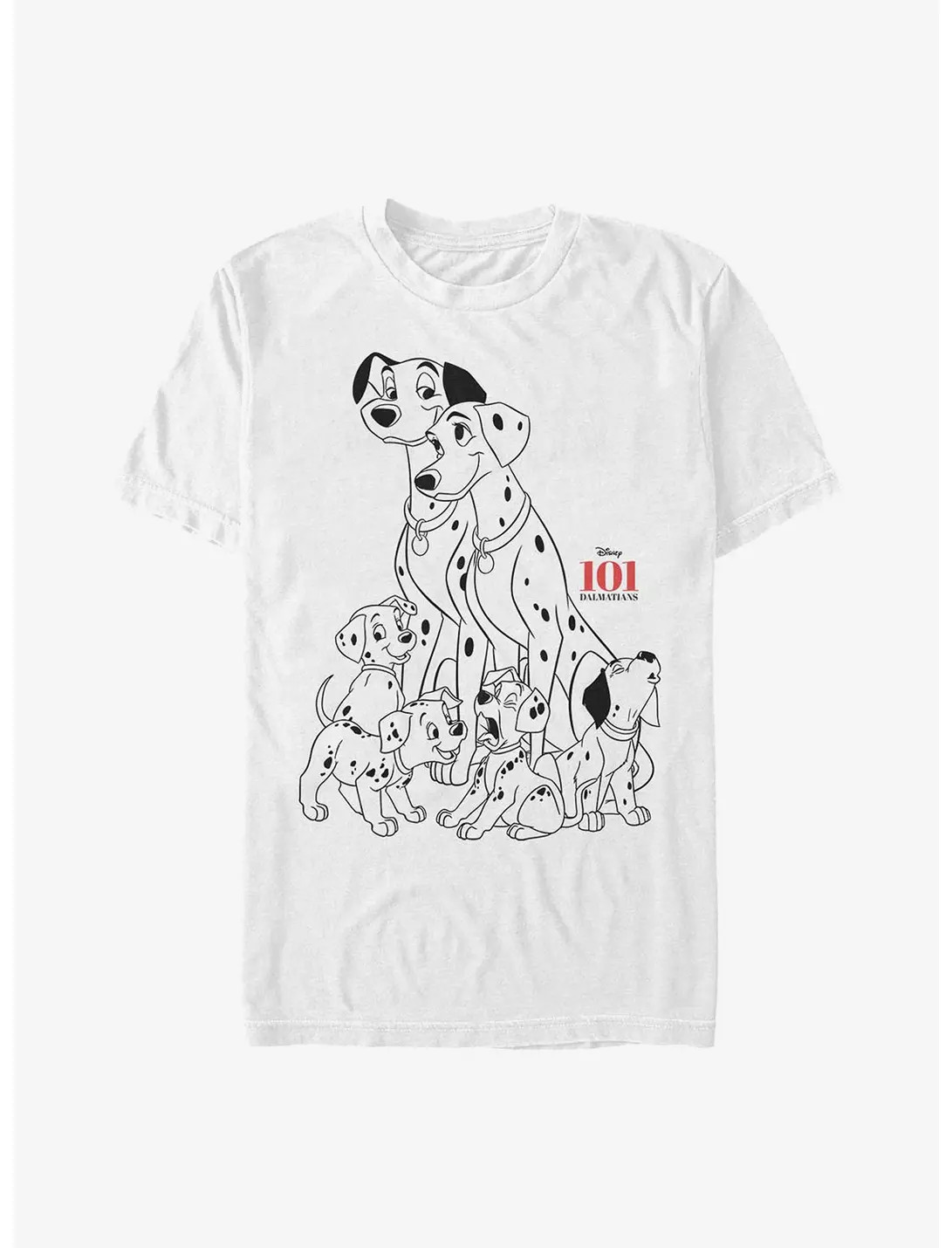 Disney 101 Dalmatians Dog Pile White T-Shirt