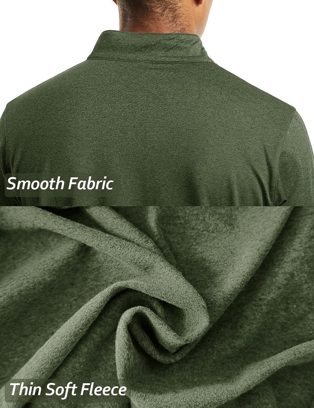 Men’s 1/4 Zip Pullover Sweater Lightweight Long Sleeve Gym Workout Outdoor Shirt