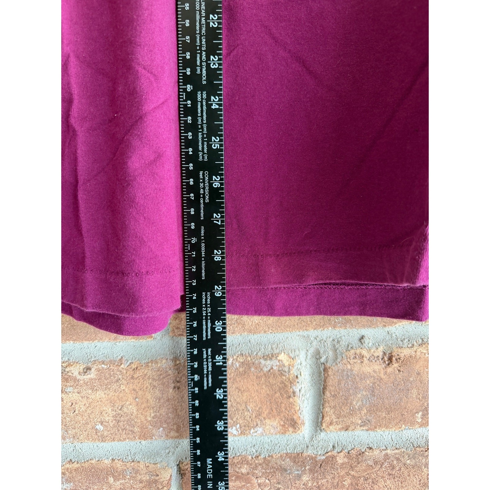 Vintage Adidas Originals Single Stitch USA Made Trefoil Tee Large Burgundy