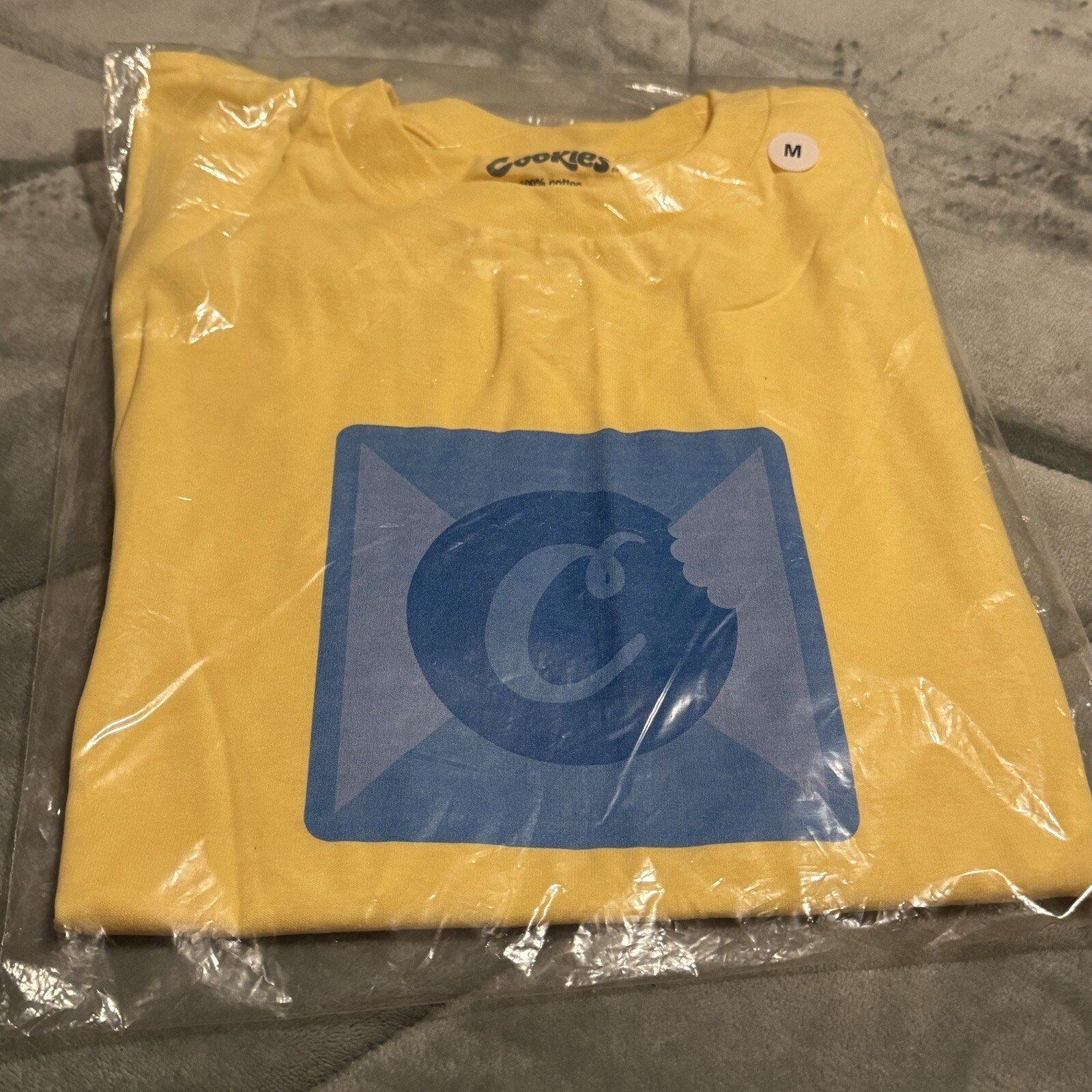 CookiesSF Medium Cookies Original LOGO T SHIRT Yellow Authentic New Thin Mint