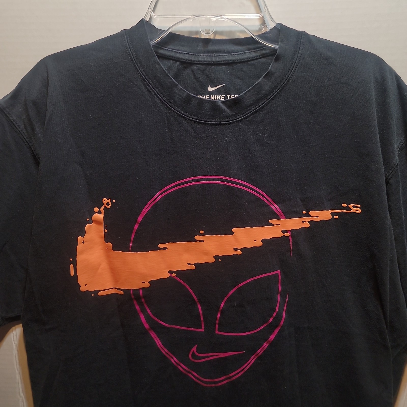 Nike Neon Big Alien Swoosh Double-Sided Graphic T-Shirt The Swoosh Is Out There