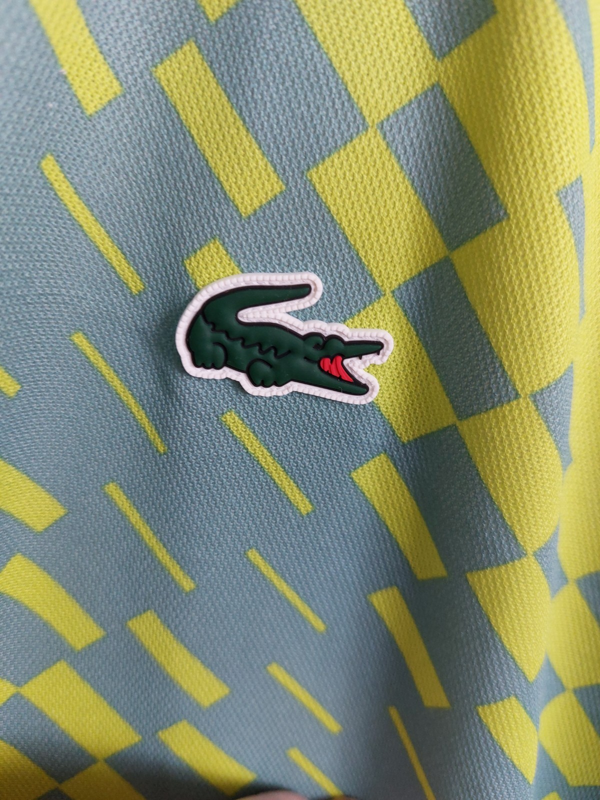 LACOSTE NOVAK DJOKOVIC 3XL (SIZE 8) GREEN POLO SHIRT VERY GOOD CONDITION