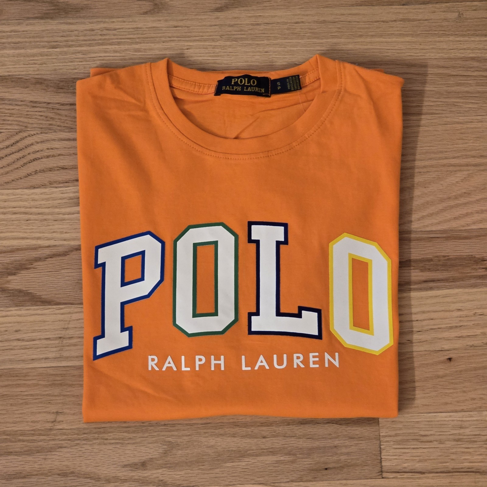 Polo Ralph Lauren Men’s Custom Slim Fit Logo Jersey T-Shirt Orange