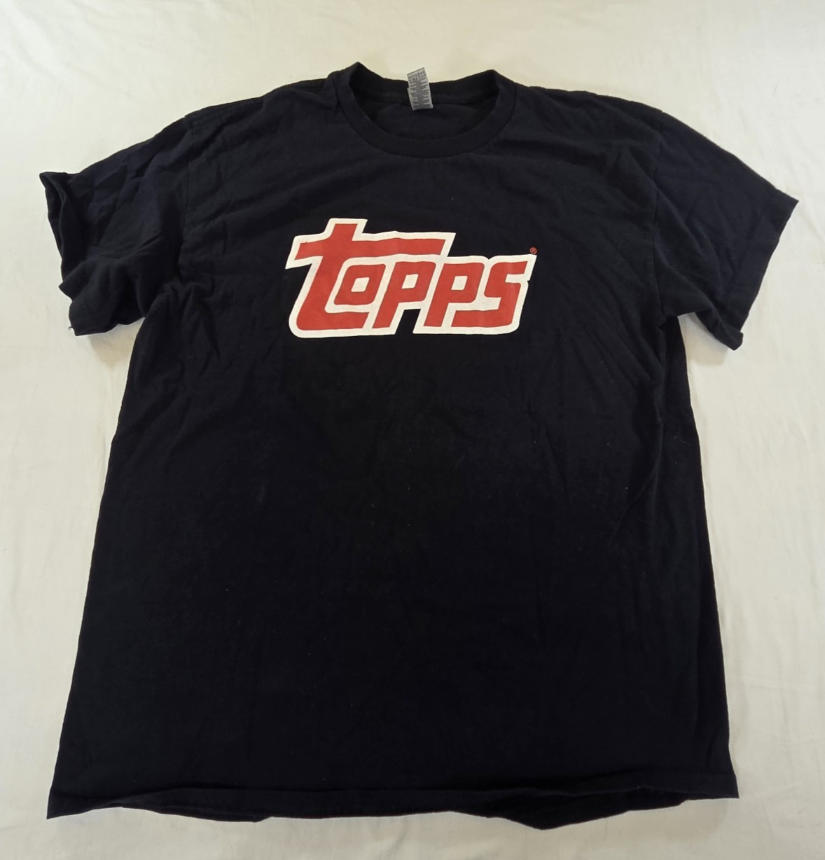 Topps Baesball Funny Popular T Shirt Size Large Nostalgia Baseball Fan