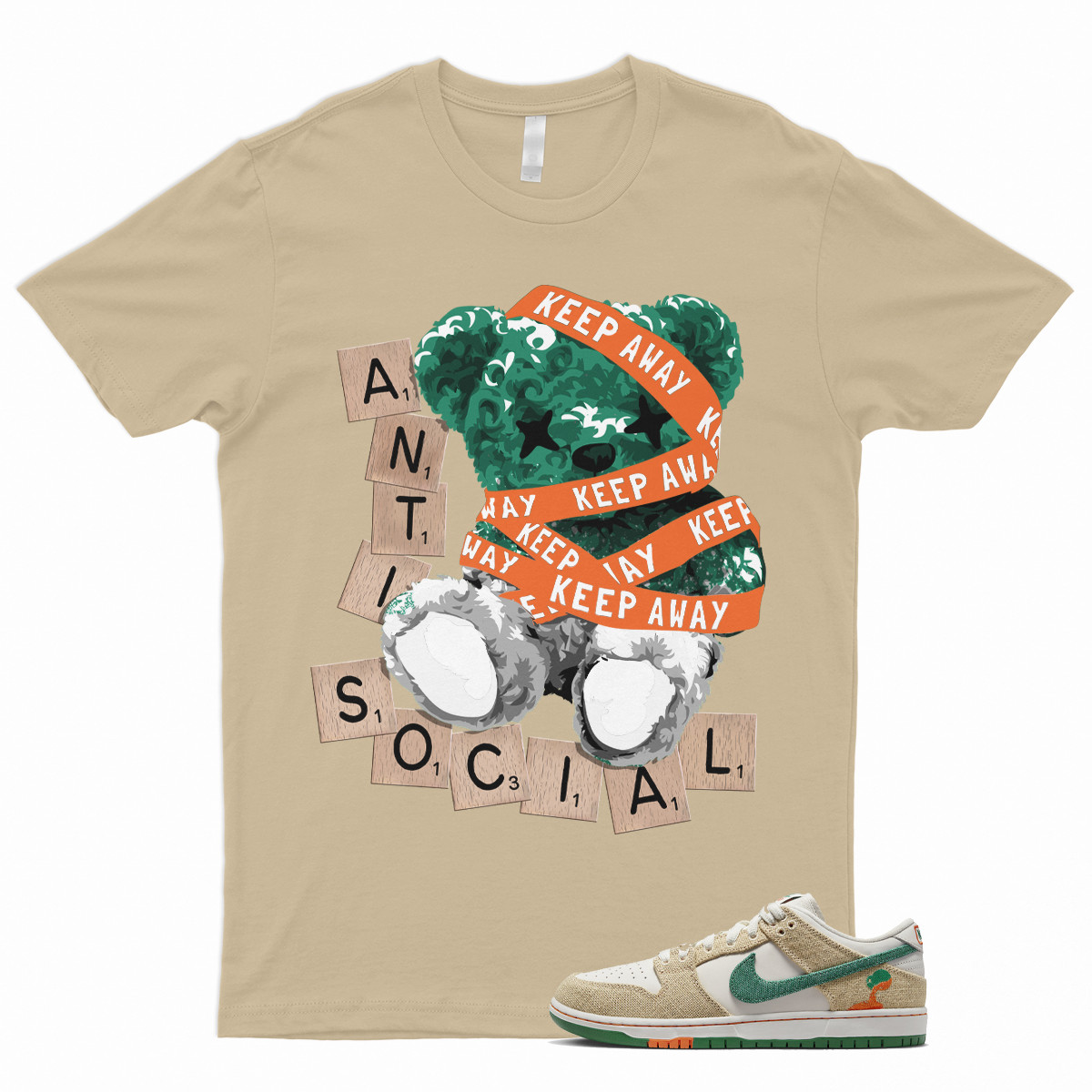 ANTI T Shirt to Match SB Dunk Low Jarritos Phantom Safety Orange Malachite Khaki
