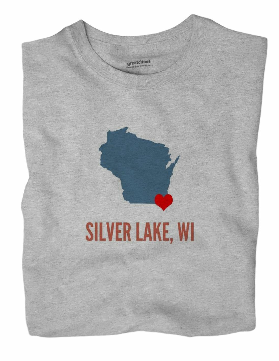 Silver Lake Wisconsin WI T-Shirt HEART