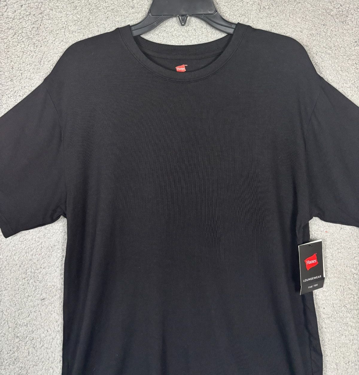 Hanes Men’s Modal Spandex Crew Neck Pajama Tee Shirt Black Medium NWT’s.