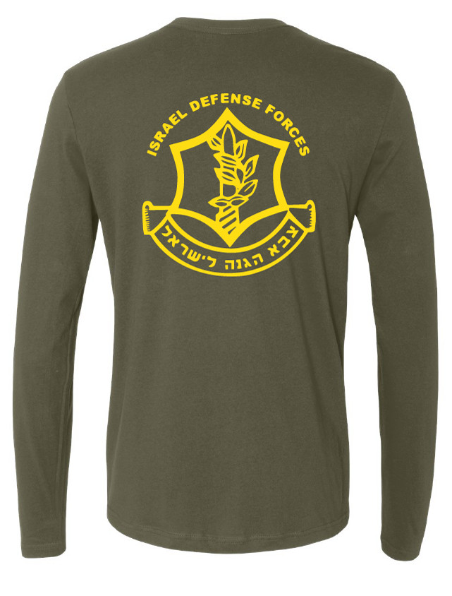 Israeli Army Israel Long sleeve T-shirt IDF (Israeli Defense force )military TEE