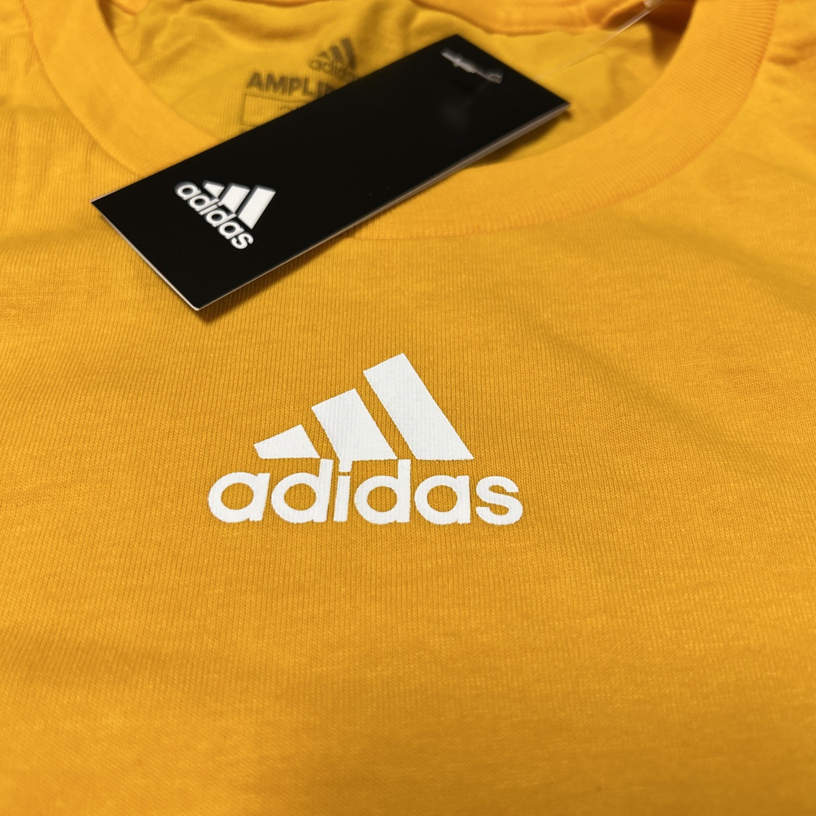 adidas Cotton Amplifier Tee Short Sleeve Gold EK0168 Men’s Size XL – NWT