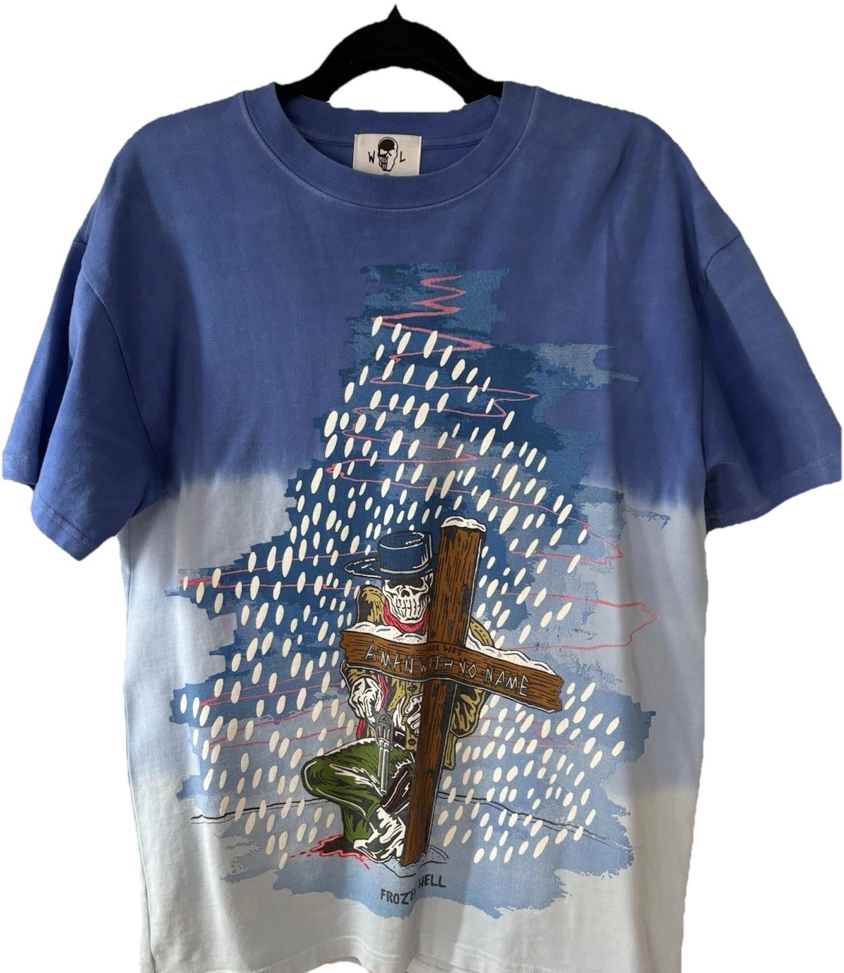Warren Lotus Men’s Small Short Sleeve T-shirt “Frozen hell” Hand Died