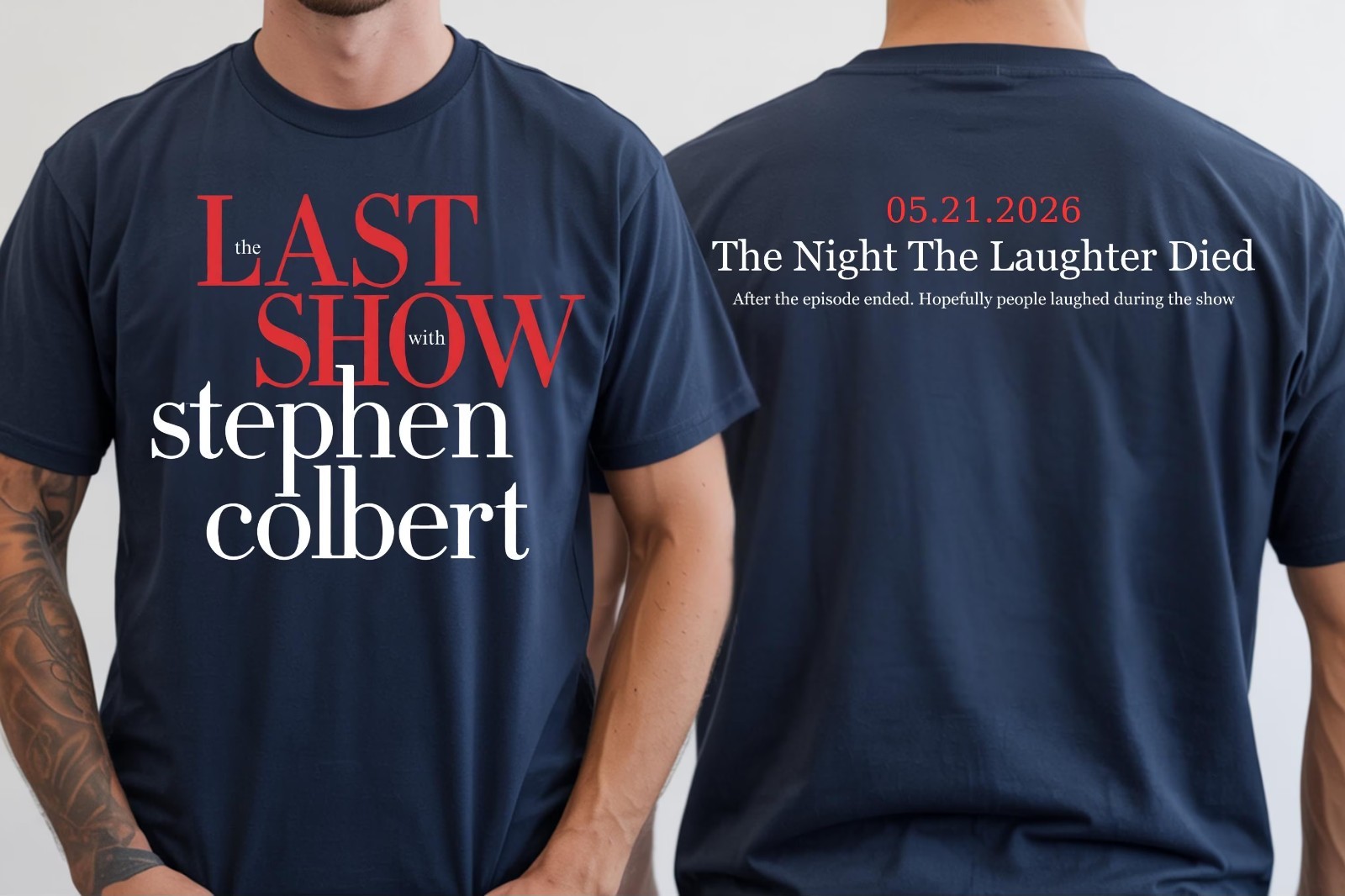 Late Night Final Show 2026 Shirt The Night The Laughter Died T-Shirt