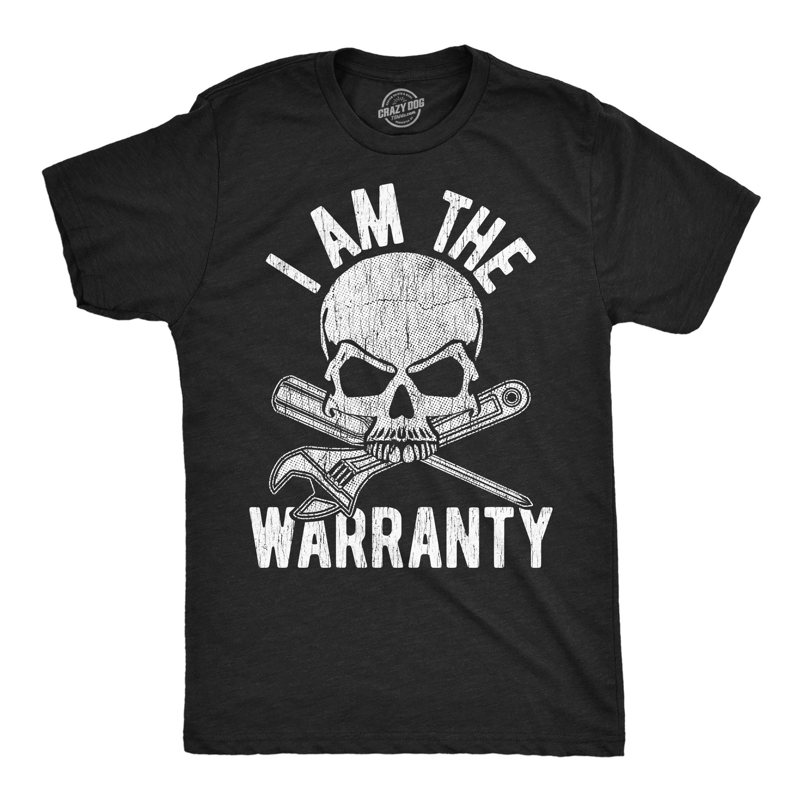 Mens Funny T Shirts I Am The Warranty Sarcastic Mechanic Graphic Novelty Tee for