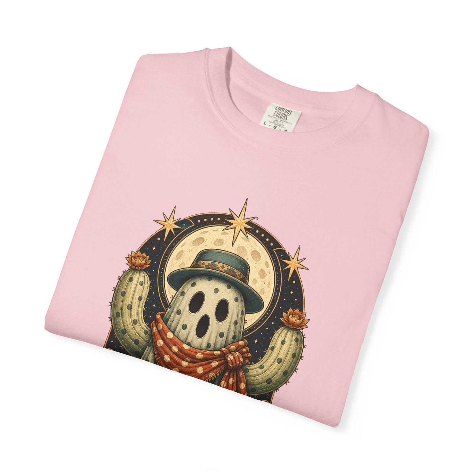 Polka Dot Ghost Cactus Graphic Tee