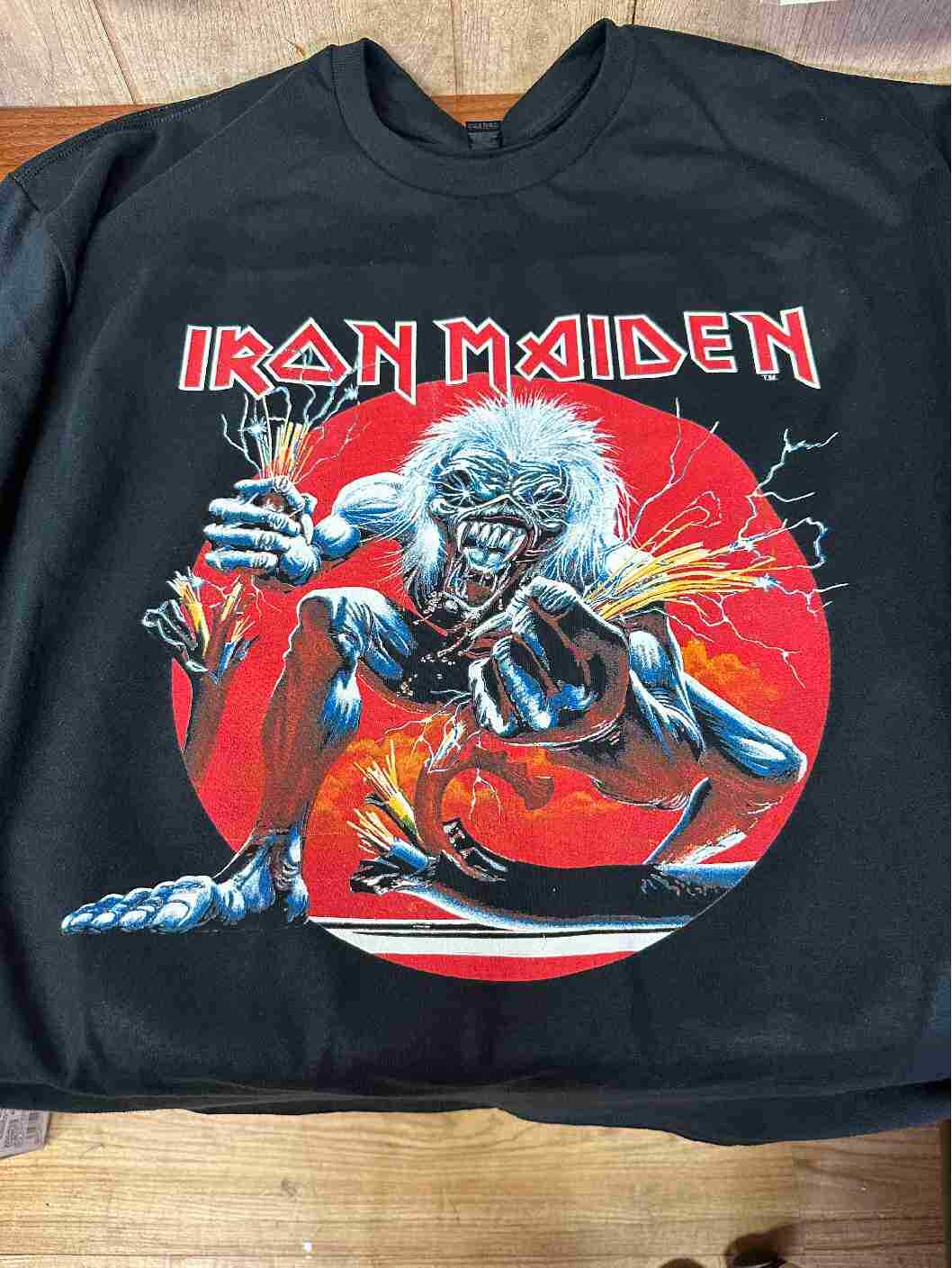 Iron Maiden A Real Live Tour 1993 Black T-Shirt Size S to 2XL