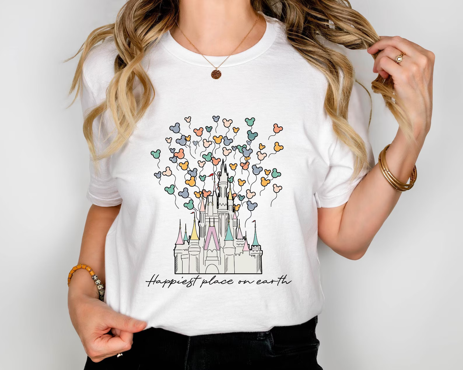 Happiest Place On Earth Shirt, Disneyland Castle T-Shirt