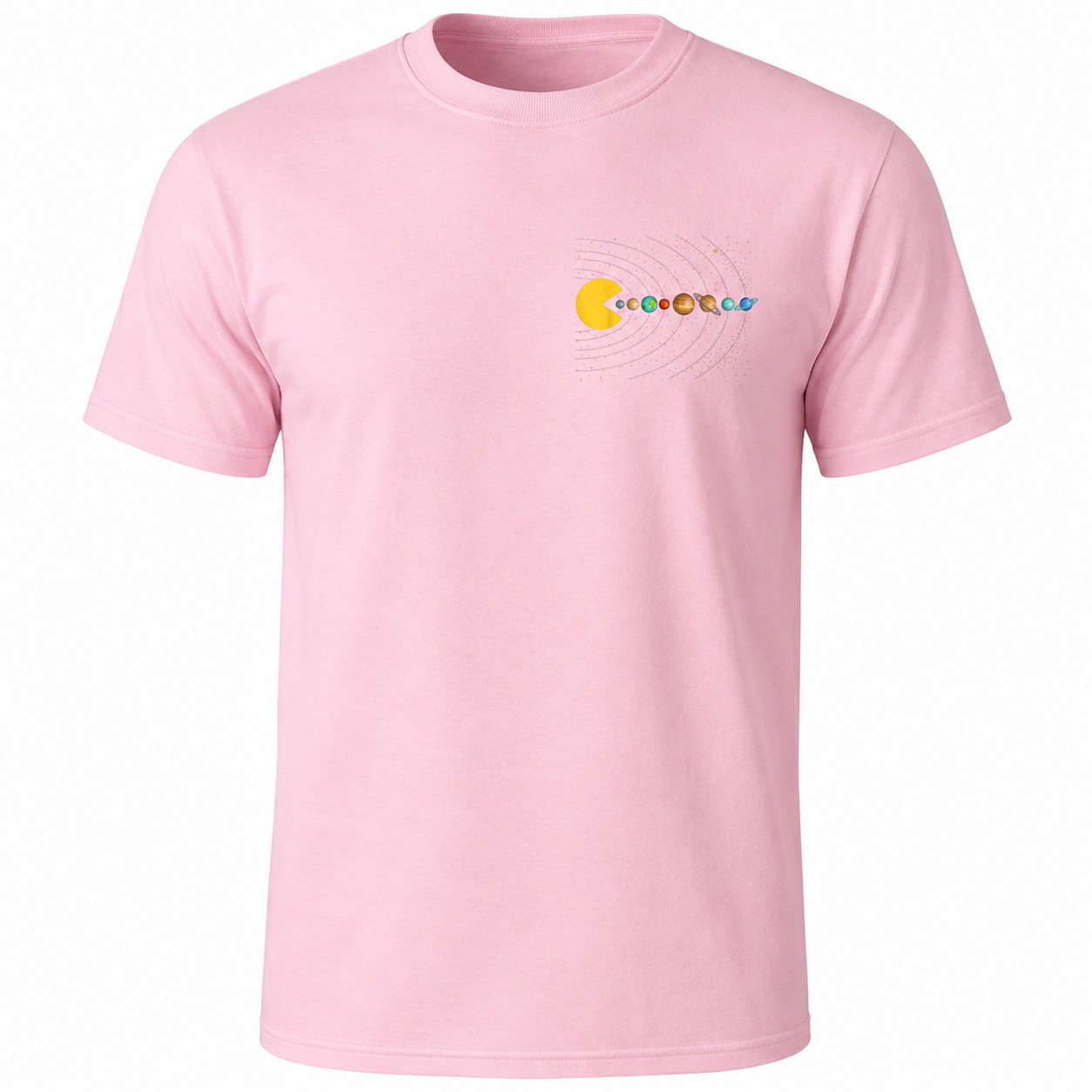 Solar System Astronomy T-Shirt Funny Space Gamer Graphic Tee Men’s S-5XL