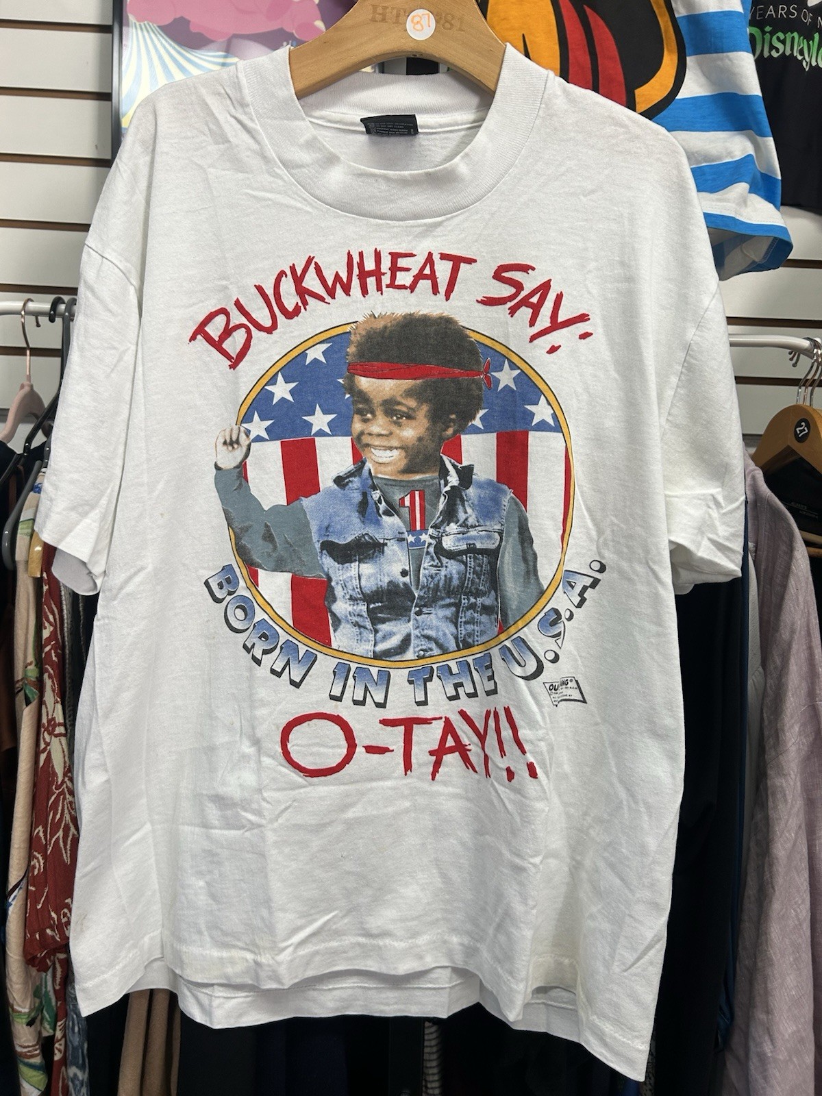 Buckwheat Little Rascals Men’s Size Large Say O-Tay Vintage Single Stitch Shirt