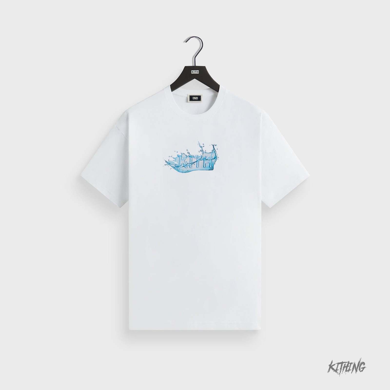 SS25 KITH SPLASH BOX LOGO OVERSIZE COTTON TEE MEN