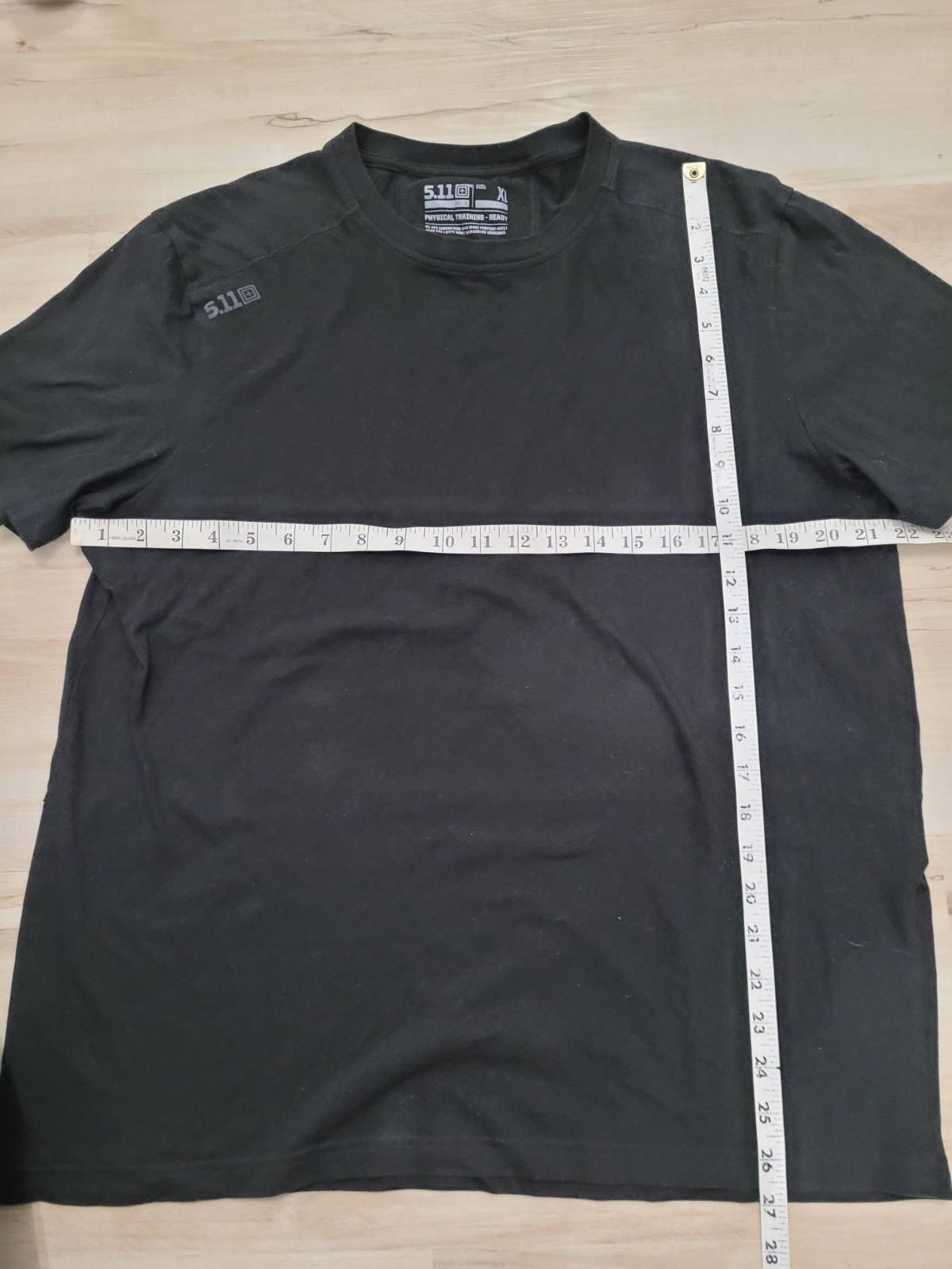 5.11 Tactical T Shirt Mens Black XL Fitted Casual Lightweight Uniform Training