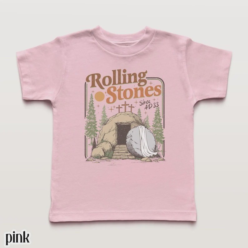 Rolling Christian T-Shirt Easter Clothing Jesus Christ Shirt