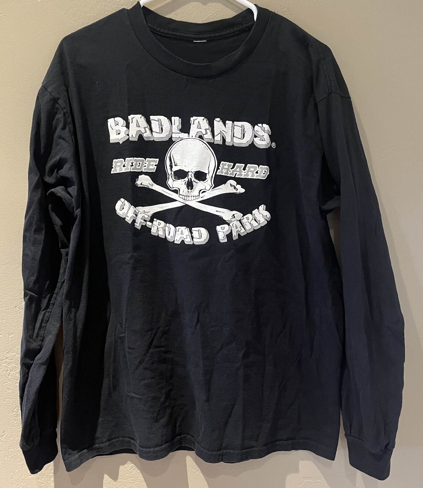 Badlands Off Road Park Attica, IN Long Sleeve T-Shirt Size L (*see description)