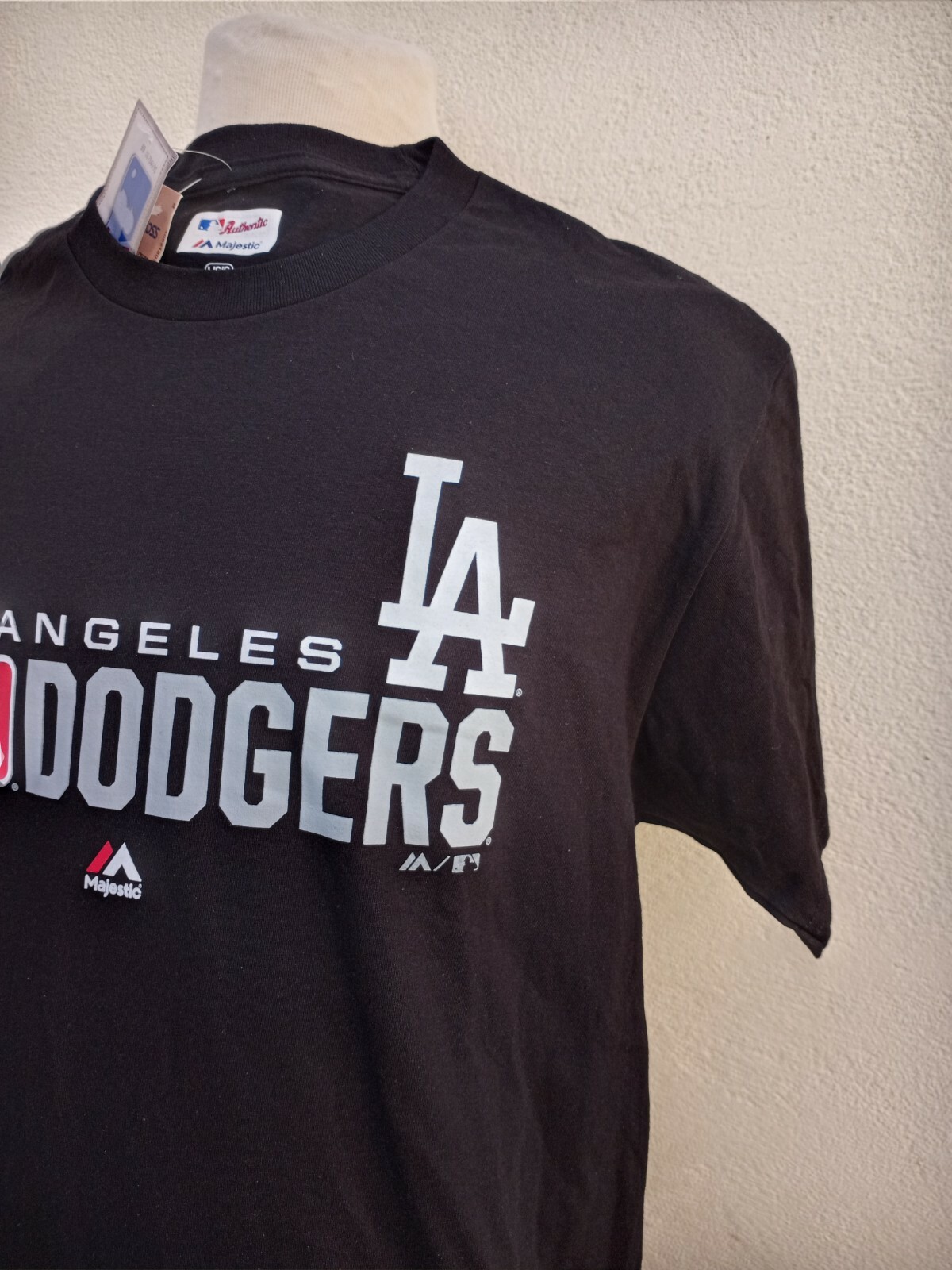 Los Angeles Dodgers T Shirt Men’s Large Black Cotton