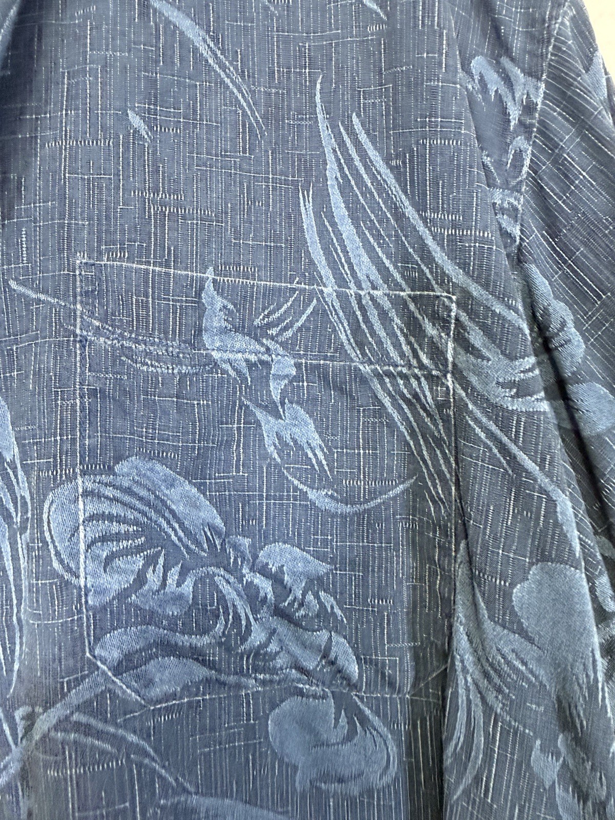 TOMMY BAHAMA 100% Silk Aloha Blue Hawaiian Camp Shirt Men XL Beach Resort Vacay