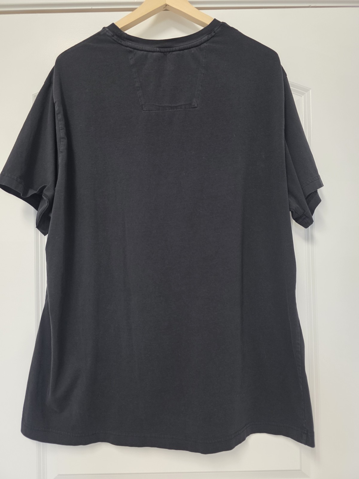 Nautica Mens Knit Tee Crew Neck T Shirt Size 2XL Black Solid Uniform Preppy Work
