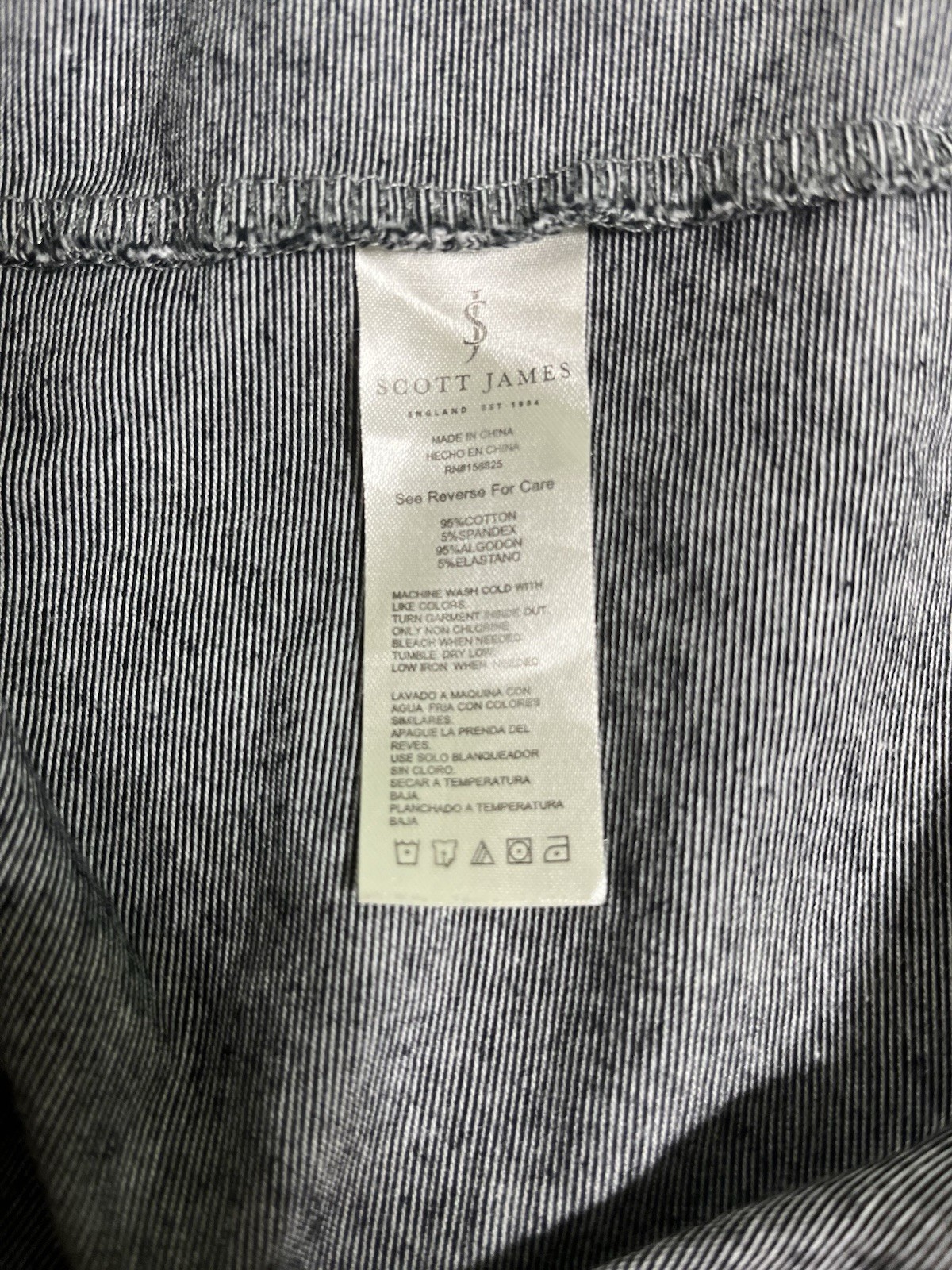 Scott James Men’s XL Grey/Black Short Sleeve T-shirt