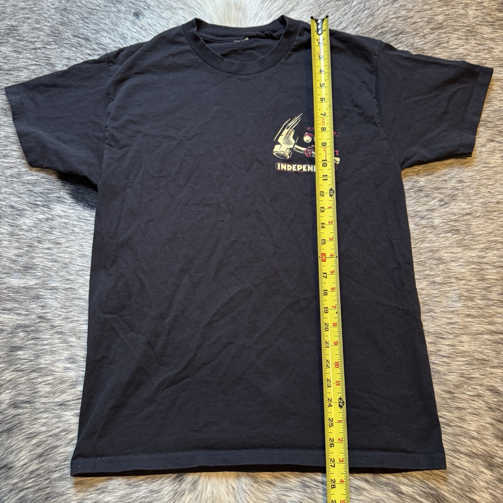 Y2K Independent Truck Co Time To Grind Skate Tee Black Graphic Shirt Sz M 🛹🔥