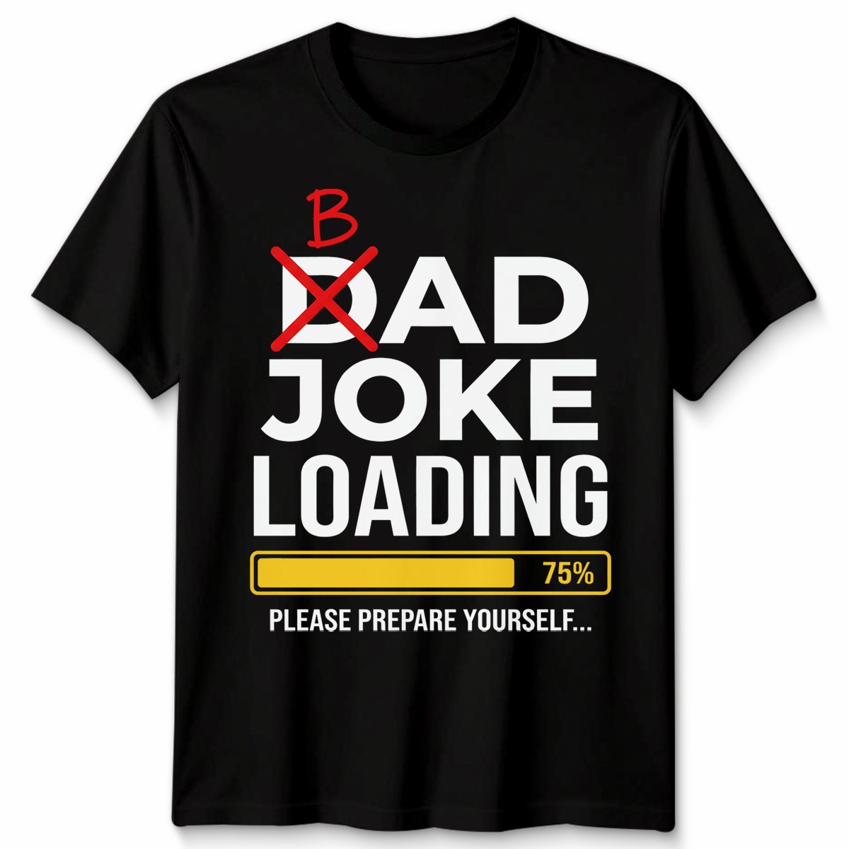 Dad Joke Loading Mens T Shirt Fathers Day Daddy Funny Bad Joke Tee Gift Top