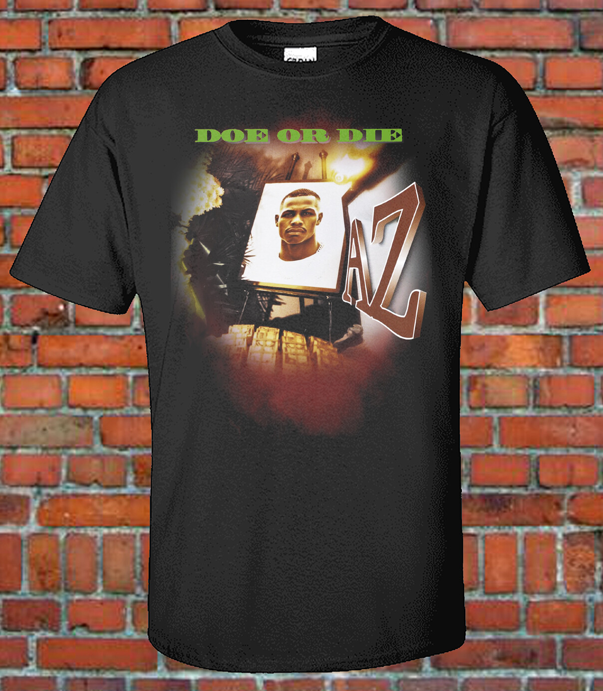 AZ Doe Or Die Classic Hip-Hop Album Cover Nas The Firm Graphic T-Shirt